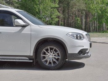 8 799 р. Одинарная защита переднего бампера из трубы d42 мм Russtal  Brilliance V5 (2012-2018)  с доставкой в г. Екатеринбург. Увеличить фотографию 2