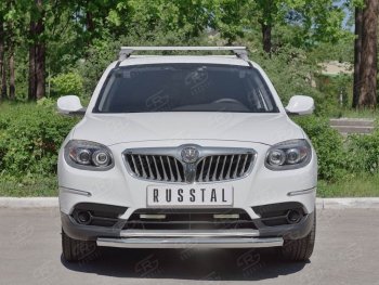 10 449 р. Одинарная защита переднего бампера из трубы d63 мм Russtal  Brilliance V5 (2012-2018)  с доставкой в г. Екатеринбург. Увеличить фотографию 3