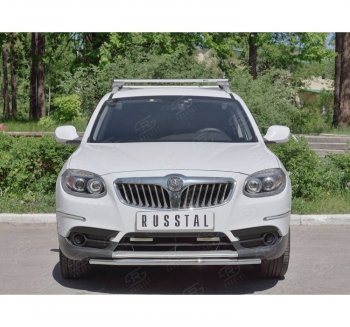 8 799 р. Одинарная защита переднего бампера из трубы d42 мм Russtal  Brilliance V5 (2012-2018)  с доставкой в г. Екатеринбург. Увеличить фотографию 1