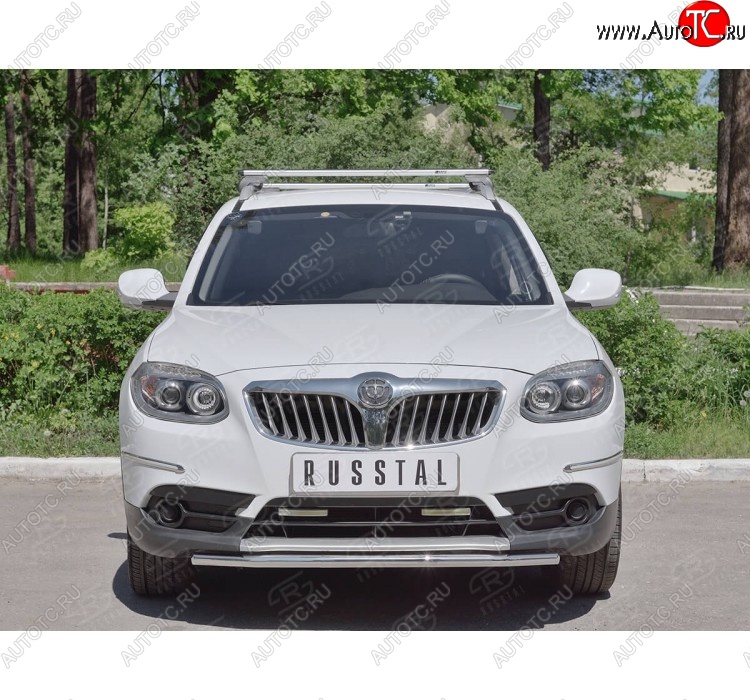 8 799 р. Одинарная защита переднего бампера из трубы d42 мм Russtal  Brilliance V5 (2012-2018)  с доставкой в г. Екатеринбург