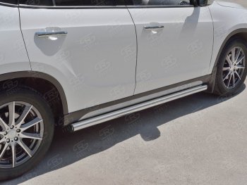 12 849 р. Защита порогов из круглой трубы d63 мм Russtal v2 Brilliance V5 (2012-2018)  с доставкой в г. Екатеринбург. Увеличить фотографию 3