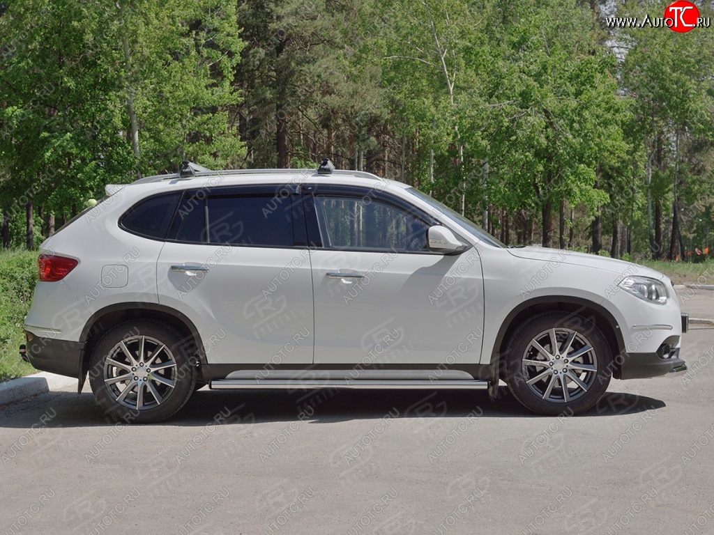 12 849 р. Защита порогов из круглой трубы d63 мм Russtal v2 Brilliance V5 (2012-2018)  с доставкой в г. Екатеринбург