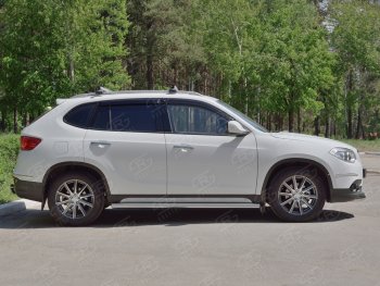 13 849 р. Защита порогов из круглой трубы d63 мм Russtal v3 Brilliance V5 (2012-2018)  с доставкой в г. Екатеринбург. Увеличить фотографию 3