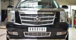 16 999 р. Одинарная защита переднего бампера диаметром 76 мм Russtal Cadillac Escalade GMT926 джип 5 дв. короткая база (2006-2014)  с доставкой в г. Екатеринбург. Увеличить фотографию 2