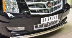 16 999 р. Одинарная защита переднего бампера диаметром 76 мм Russtal Cadillac Escalade GMT926 джип 5 дв. короткая база (2006-2014)  с доставкой в г. Екатеринбург. Увеличить фотографию 3