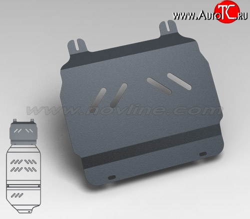 2 569 р. Защита картера двигателя Novline (5.3/6.0/6.2, АКПП, 3 мм) Cadillac Escalade GMT926 джип 5 дв. короткая база (2006-2014)  с доставкой в г. Екатеринбург
