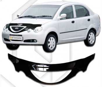 Дефлектор капота CA-Plastiс exclusive Chery (Черри) QQ6 (КуКу6) (2006-2010)