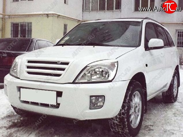 3 649 р. Решётка радиатора CT Chery Tiggo T11 дорестайлинг (2005-2013) (Неокрашенная)  с доставкой в г. Екатеринбург