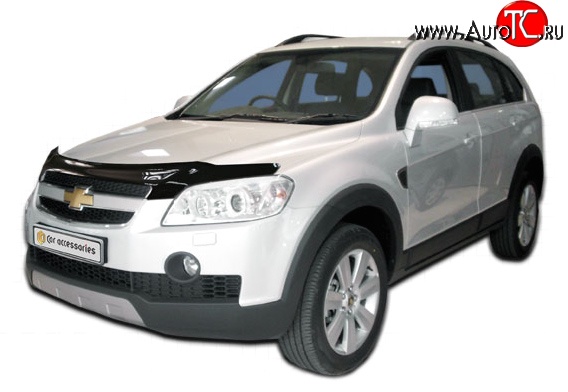 2 879 р. Дефлектор капота NovLine Chevrolet Captiva  дорестайлинг (2006-2011)  с доставкой в г. Екатеринбург