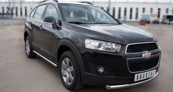 14 999 р. Одинарная защита переднего бампера диаметром 63 мм Russtal Chevrolet Captiva 1-ый рестайлинг (2011-2013)  с доставкой в г. Екатеринбург. Увеличить фотографию 4