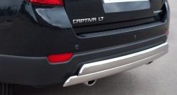 25 999 р. Защита заднего бампера (2 трубы Ø76х42 мм, нержавейка) Russtal Chevrolet Captiva 1-ый рестайлинг (2011-2013)  с доставкой в г. Екатеринбург. Увеличить фотографию 2