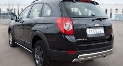 25 999 р. Защита заднего бампера (2 трубы Ø76х42 мм, нержавейка) Russtal Chevrolet Captiva 1-ый рестайлинг (2011-2013)  с доставкой в г. Екатеринбург. Увеличить фотографию 4