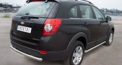 15 349 р. Одинарная защита заднего бампера из трубы диаметром 63 мм SLITKOFF Chevrolet Captiva 1-ый рестайлинг (2011-2013)  с доставкой в г. Екатеринбург. Увеличить фотографию 4