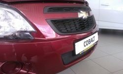 2 089 р. Нижняя сетка на бампер Russtal (черная)  Chevrolet Cobalt (2011-2016) седан дорестайлинг  с доставкой в г. Екатеринбург. Увеличить фотографию 5