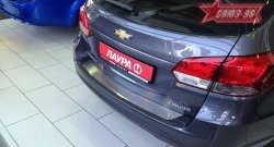 1 484 р. Накладка на задний бампер Souz-96 Chevrolet Cruze J305 хэтчбек дорестайлинг (2009-2012)  с доставкой в г. Екатеринбург. Увеличить фотографию 2