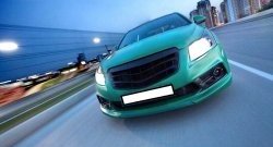 3 529 р. Радиаторная решётка (дорестайлинг) Sport v2 Chevrolet Cruze J300 седан дорестайлинг (2009-2012) (Неокрашенная)  с доставкой в г. Екатеринбург. Увеличить фотографию 4