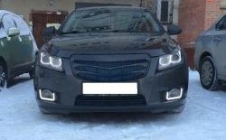 3 529 р. Радиаторная решётка (дорестайлинг) Sport v2 Chevrolet Cruze J300 седан дорестайлинг (2009-2012) (Неокрашенная)  с доставкой в г. Екатеринбург. Увеличить фотографию 3