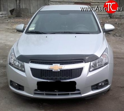 2 369 р. Дефлектор капота NovLine Chevrolet Cruze J305 хэтчбек дорестайлинг (2009-2012)  с доставкой в г. Екатеринбург