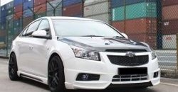 3 999 р. Накладка на передний бампер Extrime Chevrolet Cruze J300 седан дорестайлинг (2009-2012) (Неокрашенная)  с доставкой в г. Екатеринбург. Увеличить фотографию 3