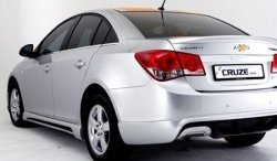 4 199 р. Пороги накладки Extrime Chevrolet Cruze J305 хэтчбек дорестайлинг (2009-2012) (Неокрашенные)  с доставкой в г. Екатеринбург. Увеличить фотографию 2