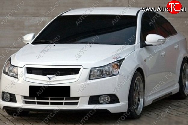 2 999 р. Решётка радиатора Road Runs style Chevrolet Cruze J300 седан рестайлинг (2012-2015) (Неокрашенная)  с доставкой в г. Екатеринбург