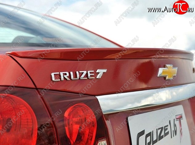 2 749 р. Лип спойлер Lip Chevrolet Cruze J300 седан дорестайлинг (2009-2012) (Неокрашенный)  с доставкой в г. Екатеринбург