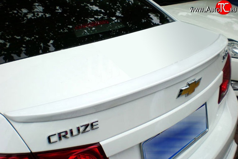 2 599 р. Лип спойлер M-VRS Chevrolet Cruze J300 седан дорестайлинг (2009-2012) (Неокрашенный)  с доставкой в г. Екатеринбург