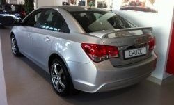 6 849 р. Спойлер LitCompany Chevrolet Cruze J300 седан дорестайлинг (2009-2012) (Неокрашенный)  с доставкой в г. Екатеринбург. Увеличить фотографию 2