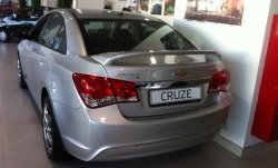 6 849 р. Спойлер LitCompany Chevrolet Cruze J300 седан дорестайлинг (2009-2012) (Неокрашенный)  с доставкой в г. Екатеринбург. Увеличить фотографию 1