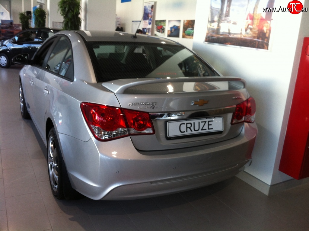 6 849 р. Спойлер LitCompany Chevrolet Cruze J300 седан дорестайлинг (2009-2012) (Неокрашенный)  с доставкой в г. Екатеринбург