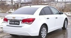 1 059 р. Защитная накладка на задний бампер RA  Chevrolet Cruze  J300 (2012-2015) седан рестайлинг  с доставкой в г. Екатеринбург. Увеличить фотографию 2