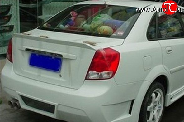 3 499 р. Лип спойлер M-VRS V2 Chevrolet Lacetti седан (2002-2013) (Неокрашенный)  с доставкой в г. Екатеринбург