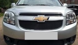 1 469 р. Сетка воздухозаборника переднего бампера Russtal  Chevrolet Orlando (2011-2018)  с доставкой в г. Екатеринбург. Увеличить фотографию 1