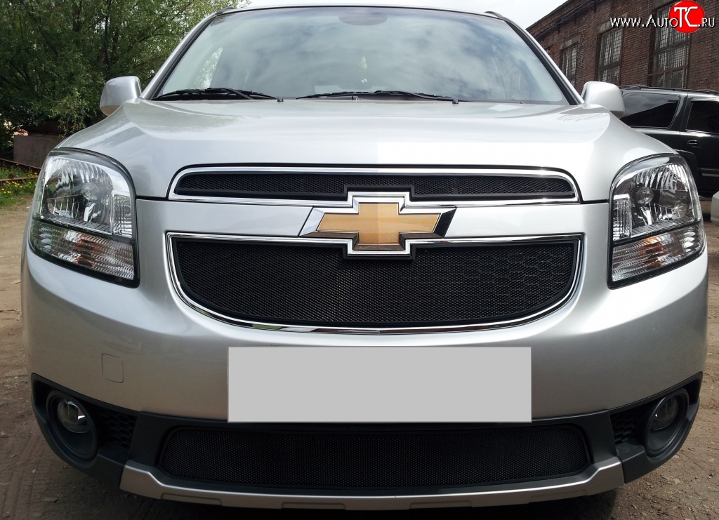 1 469 р. Сетка воздухозаборника переднего бампера Russtal  Chevrolet Orlando (2011-2018)  с доставкой в г. Екатеринбург