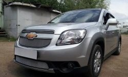 1 539 р. Сетка воздухозаборника переднего бампера Russtal  Chevrolet Orlando (2011-2018) (хром)  с доставкой в г. Екатеринбург. Увеличить фотографию 6