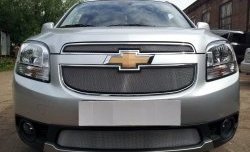 1 539 р. Сетка в решетку радиатора (нижняя) Russtal  Chevrolet Orlando (2011-2018) (хром)  с доставкой в г. Екатеринбург. Увеличить фотографию 1