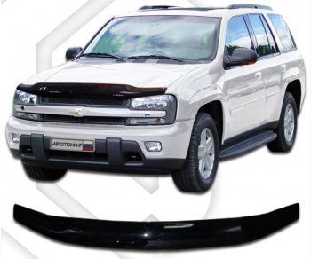 Дефлектор капота CA-Plastic Chevrolet (Шевролет) Trailblazer (Трейлблэйзер)  GMT360 (2006-2012) GMT360 рестайлинг