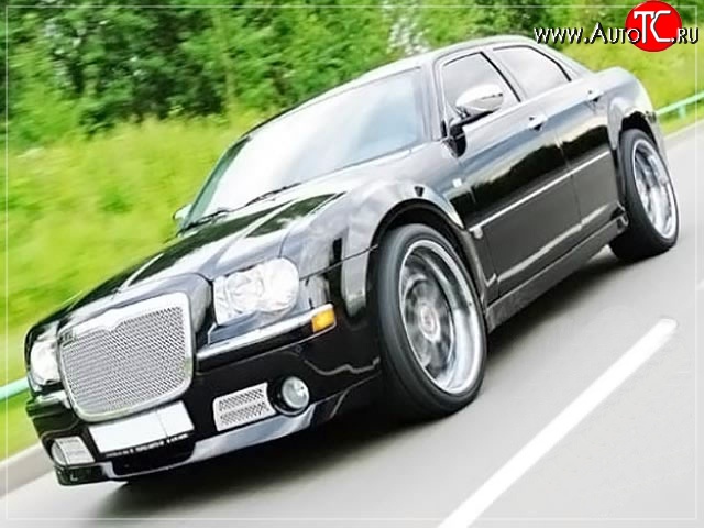 15 699 р. Накладка на передний бампер La Connection Chrysler 300C LX седан (2004-2011) (Неокрашенная)  с доставкой в г. Екатеринбург