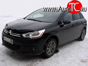 2 879 р. Дефлектор капота NovLine (хетчбек) CITROEN C4 B7 хэтчбэк 5 дв. (2011-2018)  с доставкой в г. Екатеринбург