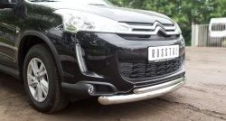 20 599 р. Защита переднего бампера (2 трубыØ76 и 42 мм, нержавейка) Russtal CITROEN C4 aircross (2012-2017)  с доставкой в г. Екатеринбург. Увеличить фотографию 2