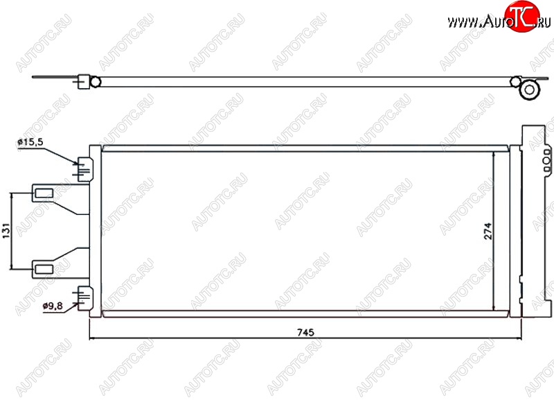 5 199 р. Радиатор кондиционера SAT  CITROEN Jumper ( 250,  290) (2006-2022), Fiat Ducato  250 (2006-2014), Peugeot Boxer ( 250,  290) (2006-2024)  с доставкой в г. Екатеринбург