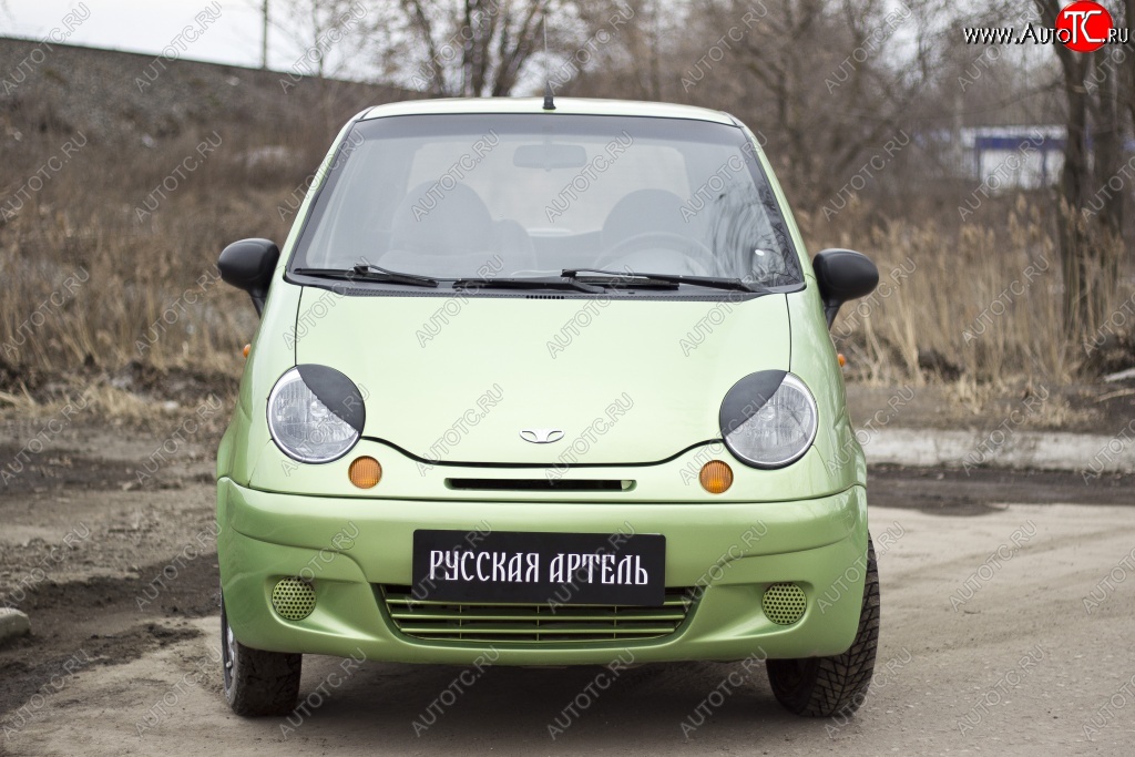 479 р. Реснички на фары RA Daewoo Matiz M100 дорестайлинг (1998-2000) (Неокрашенные)  с доставкой в г. Екатеринбург