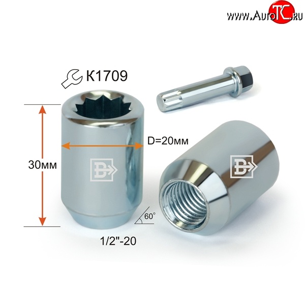 86 р. Колёсная гайка Вектор M12 1.25 Derways Hower Н3 (2017-2019)