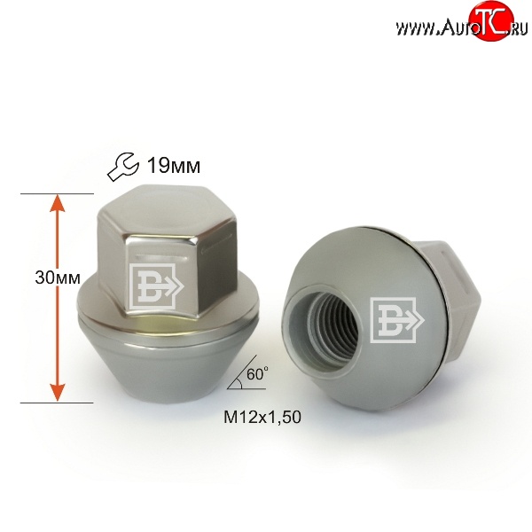 269 р. Колёсная гайка Вектор M12 1.5    с доставкой в г. Екатеринбург