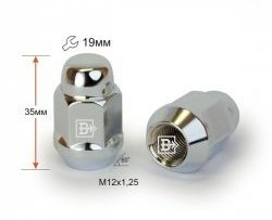 49 р. Колёсная гайка Вектор M12 1.25 Лада 21099 (1990-2004). Увеличить фотографию 1