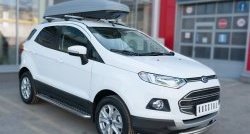 15 199 р. Защита переднего бампера (2 трубыØ63 и 42 мм, нержавейка) SLITKOFF Ford EcoSport дорестайлинг (2013-2019)  с доставкой в г. Екатеринбург. Увеличить фотографию 3