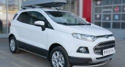 15 649 р. Защита переднего бампера (Ø75х42 мм, нержавейка) Russtal Ford EcoSport дорестайлинг (2013-2019)  с доставкой в г. Екатеринбург. Увеличить фотографию 4