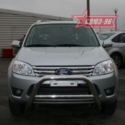 18 269 р. Защита переднего бампера Souz-96 (d76) Ford Escape 2 (2008-2012)  с доставкой в г. Екатеринбург. Увеличить фотографию 2