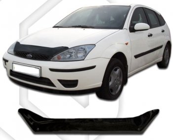 Дефлектор капота CA-Plastic Ford Focus 1 хэтчбэк 5 дв. дорестайлинг (1998-2002)