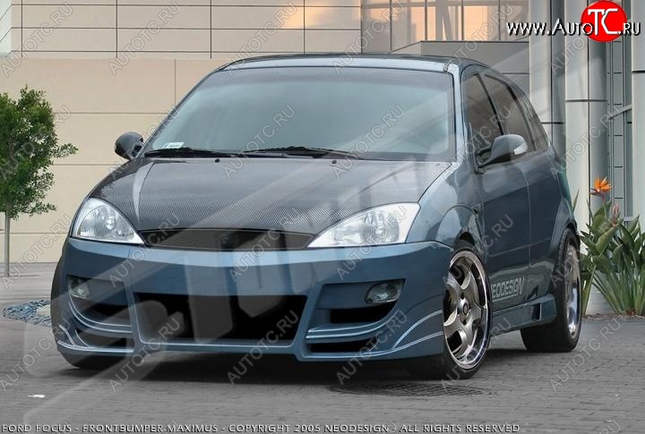 28 999 р. Передний бампер EVO 2  Ford Focus  1 (1998-2005) седан дорестайлинг, универсал дорестайлинг, хэтчбэк 3 дв. дорестайлинг, хэтчбэк 5 дв. дорестайлинг, седан рестайлинг, универсал рестайлинг, хэтчбэк 3 дв. рестайлинг, хэтчбэк 5 дв. рестайлинг  с доставкой в г. Екатеринбург